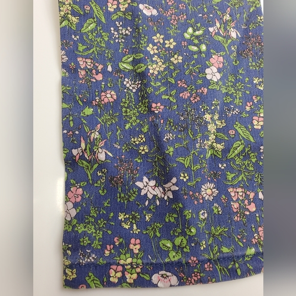 Lord & Taylor Skinny Floral Print Jeans Petite/ Crop - Picture 5 of 5